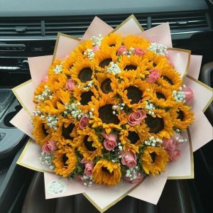 BUCHON 25 GIRASOLES 25 ROSAS
